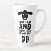 Ziegenkopfziffer mit schwarzem Text Milchtasse (Rechts)