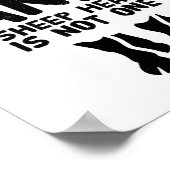 Ziegenkopfziffer mit schwarzem Text Poster (Ecke)