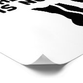 Ziegenkopfziffer mit schwarzem Text Poster (Ecke)