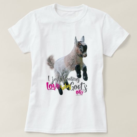 ZIEGENLIEBE | Ich friere einfach LIEBE Babyziegen T-Shirt (Design vorne)