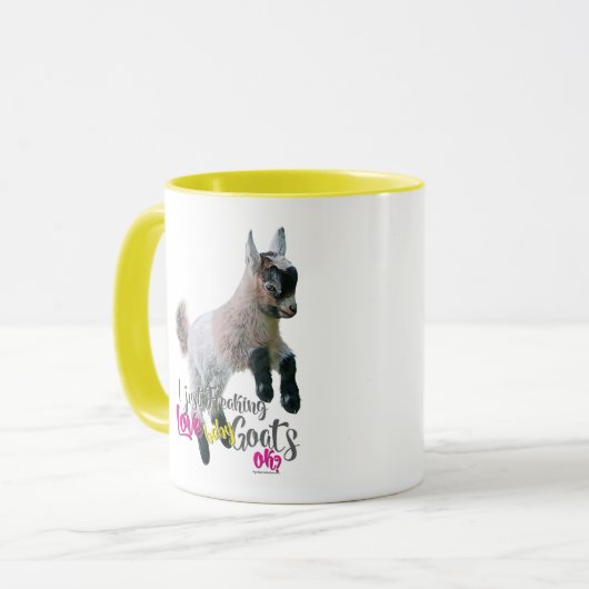 ZIEGENLIEBE | Ich friere einfach LIEBE Babyziegen Tasse (Vorderseite Links)