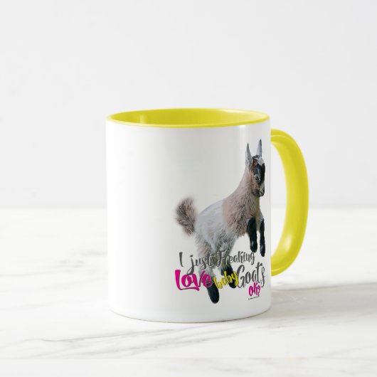 ZIEGENLIEBE | Ich friere einfach LIEBE Babyziegen Tasse (VorderseiteRechts)
