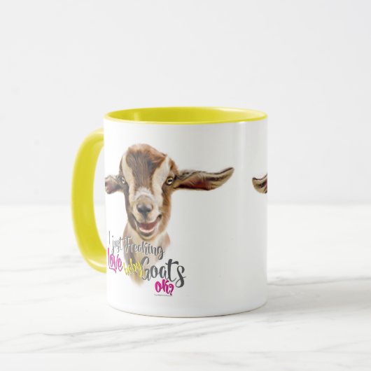 ZIEGENLIEBE | Ich friere einfach LIEBE Babyziegen Tasse (Vorderseite Links)