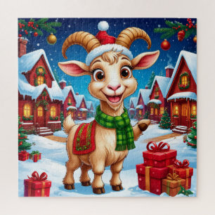 ❄️ Ziegenliebhaber Weihnachtsgeschenk Jahr der Zie Puzzle