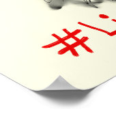 Ziegenlustiges Livin La Vida Goata Sprichwort Poster (Ecke)