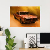 Ziegenmalerei Poster (Heimbüro)