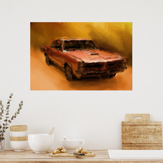 Ziegenmalerei Poster (Küche)