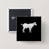 Ziegenmaske Button (Vorne & Hinten)