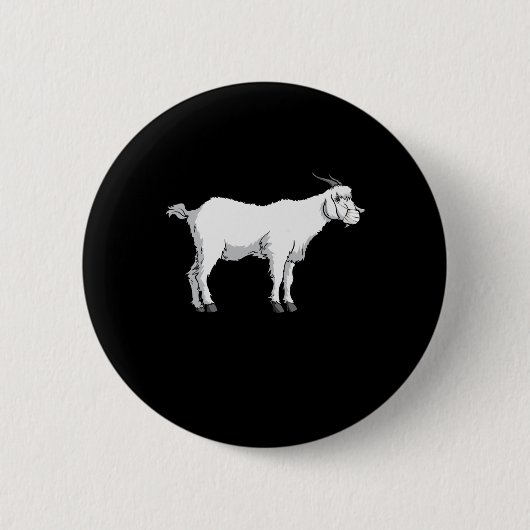Ziegenmaske Button (Vorderseite)