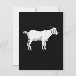 Ziegenmaske Einladung