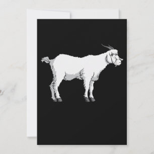 Ziegenmaske Feiertagskarte