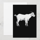 Ziegenmaske Feiertagskarte (Vorne/Hinten)