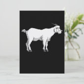 Ziegenmaske Feiertagskarte (Stehend Vorderseite)