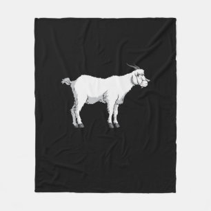 Ziegenmaske Fleecedecke