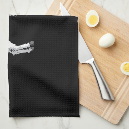 Ziegenmaske Geschirrtuch (Viertel Falte)