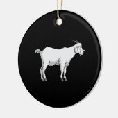 Ziegenmaske Keramik Ornament (Links)