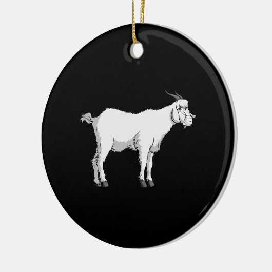 Ziegenmaske Keramik Ornament (Links)