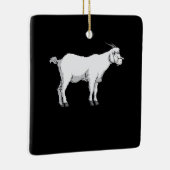 Ziegenmaske Keramikornament (Rechts)