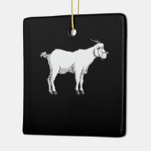 Ziegenmaske Keramikornament (Links)