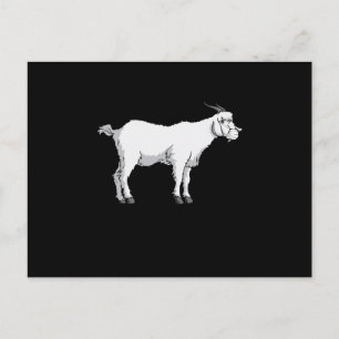 Ziegenmaske Postkarte