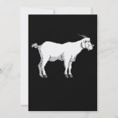 Ziegenmaske Save The Date (Vorderseite)