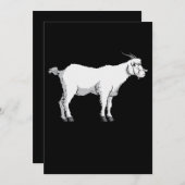 Ziegenmaske Save The Date (Vorne/Hinten)