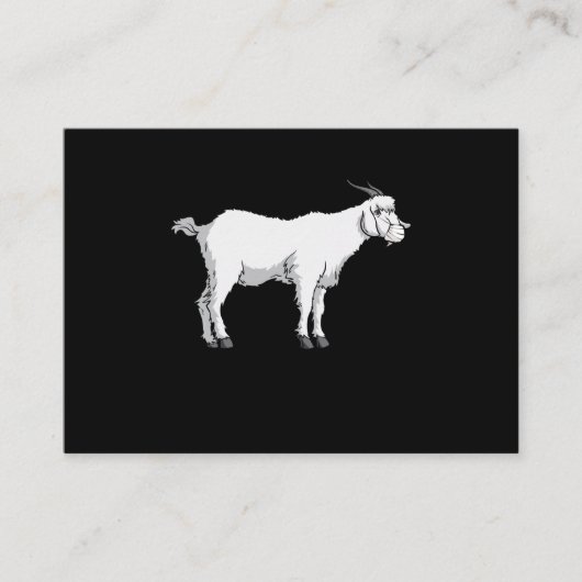 Ziegenmaske Visitenkarte (Vorderseite)