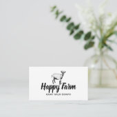 Ziegenmilch Seife Happy Farm Animal Handmade Visitenkarte (Stehend Vorderseite)
