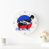 Ziegenmilch-Uhr Große Wanduhr (Zuhause)