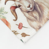 Ziegenmuster Vintag Fleecedecke (Ecke)