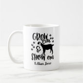 Ziegenname auf Bestellung Kaffeetasse (Links)