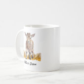 Ziegenname nach Wunsch Kaffeetasse (Vorderseite Links)