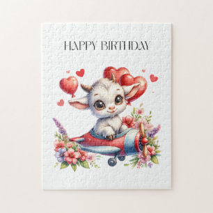 Ziegenpilot Geburtstag Puzzle