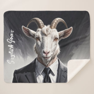 Ziegenportrait Business Moderne Hörner Kunst Sherpadecke