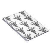 Ziegenportrait mit Heart Spiral Foto Notebook Notizblock (Rechte Seite)