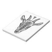 Ziegenportrait mit Herz Notizblock (Rotiert)