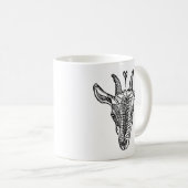 Ziegenportrait mit Herz-Tasse Kaffeetasse (VorderseiteRechts)