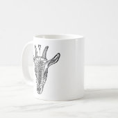 Ziegenportrait mit Herz-Tasse Kaffeetasse (Vorderseite Links)