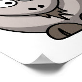 Ziegenprint - Cartoon Image - Poster (Ecke)