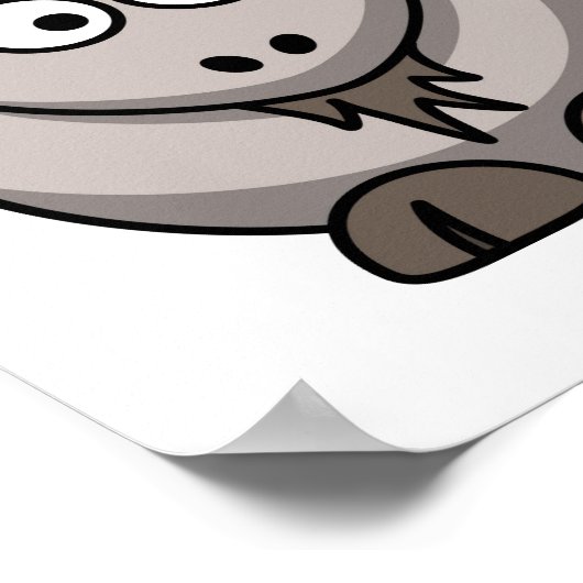 Ziegenprint - Cartoon Image - Poster (Ecke)