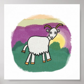 Ziegenprint Poster