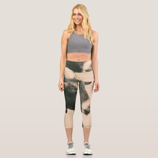 Ziegenprofil Capri Leggings (Vorderseite)
