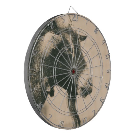 Ziegenprofil Dartscheibe (Vorderseite Links)