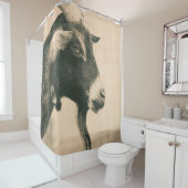 Ziegenprofil Duschvorhang (Beispiel)