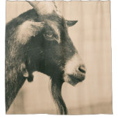 Ziegenprofil Duschvorhang (Vorderseite)