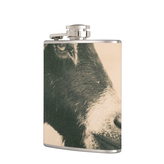 Ziegenprofil Flachmann (Links)