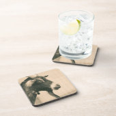 Ziegenprofil Getränkeuntersetzer (Rechte Seite)