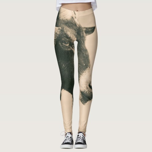Ziegenprofil Leggings (Vorderseite)
