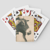 Ziegenprofil Spielkarten (Rückseite)