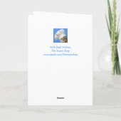 Ziegenpuppe, Kinderziege, Niedliche Geburtstag Karte (Rückseite)